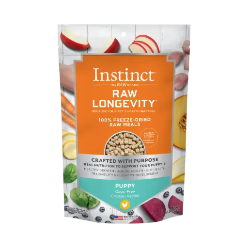 [6172142] Instinct Dog Raw Longevity Freeze-Dried Meals Chicken Puppy -140 GR