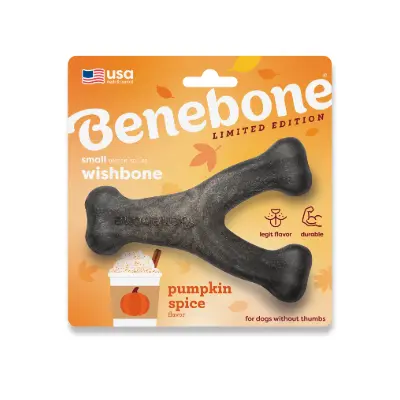 [821244] Benebone - Wishbone Pumpkin Spice Small 
