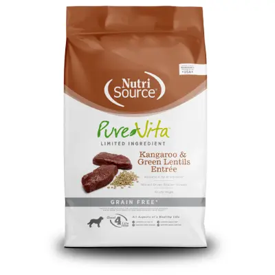 [18212] Nutrisource PureVita Kangaroo&Green Lentils Entrée  Grain Free 5.4Kg