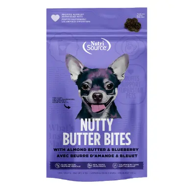 [80052] Nutrisource - Nutty Butter Bites Con Granos Mantequilla De Almendra y Arándanos 170 g 