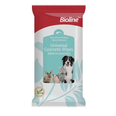 Bioline -Toallas Húmedas Para Mascotas 