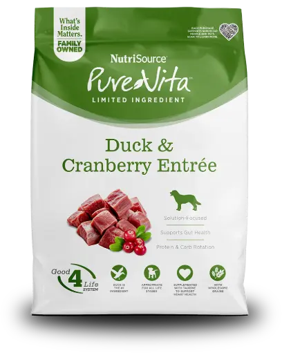 [17935] Nutrisource PureVita Duck & Cranberry 5.4kg