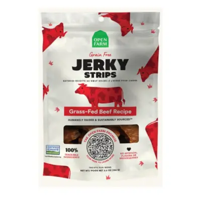 Open Farm Grain-Free Grass-Fed Beef Jerky Strips