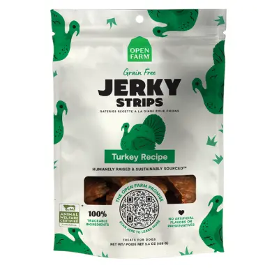 [683547127531] Open Farm Grain-Free Turkey Jerky Strips