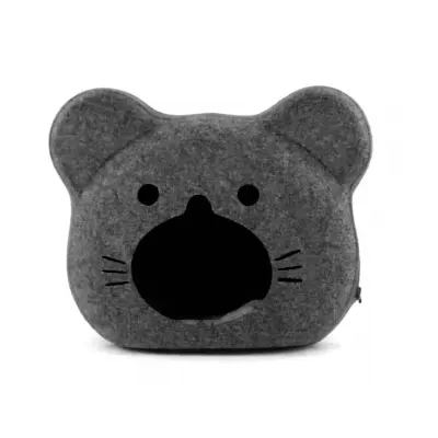 [SES08G] Royal - Cama Cueva para Gato – Diseño Cara de Ratón