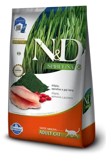 N&D Tilapia Spirulina y Gojiberry Cat Adult 1.5