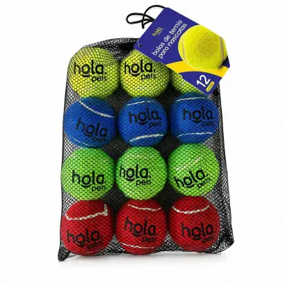 [32301] Hola Pets Bolas De Tenis Para Perros Hola Pets – 12 Unidades