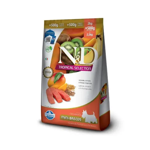 [7898604437246] N&D TROPICAL CANINE ADULT SALMON MINI 2,5KG