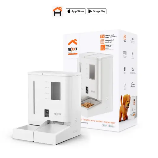 [798302059238] Nexxt Home NHA-P710 Smart Pet Feeder And Water Dispe.