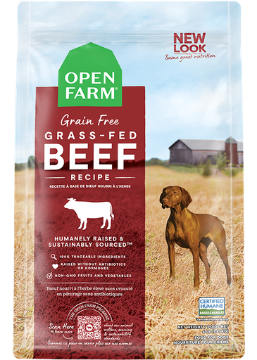 [683547128712] Grass-Fed Beef Grain Free Kibble 11lb