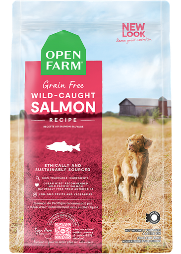[683547128620] Wild Caught Salmon Grain Free Kibble 22lb