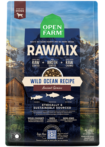 [683547129450] RawMix Wild Ocean Ancient Grain Kibble 20lb