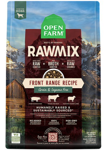 [683547129405] RawMix Front Range Grain Free Kibble 20lb