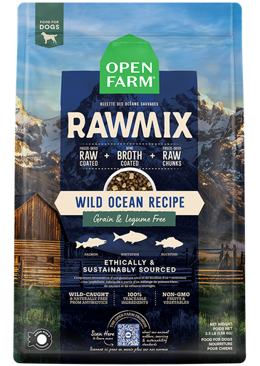 [683547129429] RawMix Wild Ocean Grain Free Kibble 20lb