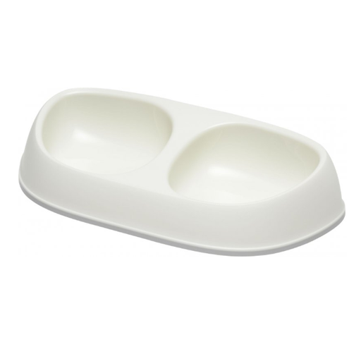 [AO10-0354] Moderna Plato Doble 2X200 Ml Blanco Mod Sensi